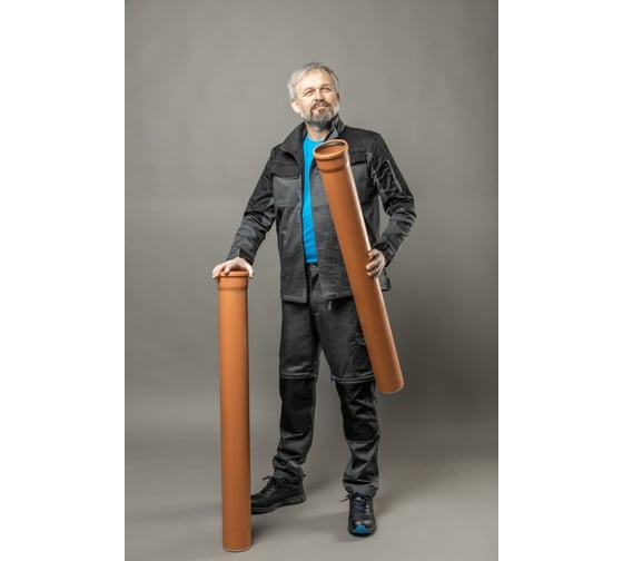 Рабочие штаны HOEGERT TECHNIK EDGAR серые, размер XL HT5K279-1-XL