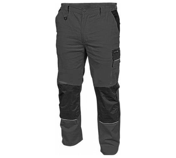 Рабочие штаны HOEGERT TECHNIK EDGAR серые, размер XL HT5K279-1-XL