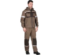 Костюм СИРИУС РОДОС мужской, куртка, брюки, светло-коричневый с темно-коричневым, Родос, р 152-156/182-188 156496