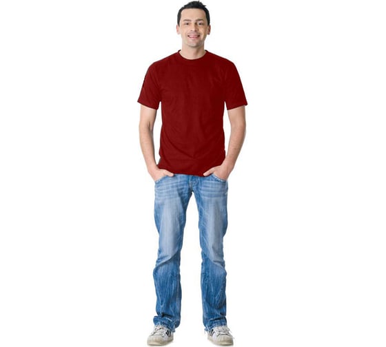 Футболка СИРИУС бордовая Стандарт 160г/м2 р.44-46 150838