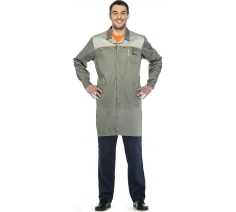 Халат СОЮЗСПЕЦОДЕЖДА Профессионал темно-серый/светло-серый, р. 64-66, рост 182-188 2000000017358