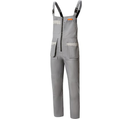 Полукомбинезон СОЮЗСПЕЦОДЕЖДА Профессионал-2, темно-серый/светло-серый, р. 52-54, рост 170-176 2000000033655