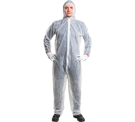 Защитный Комбинезон Puretech Каспер одноразовый С1, плотность 35 г/м2, материал спандбонд, размер XXXL(3XL), шт C1306