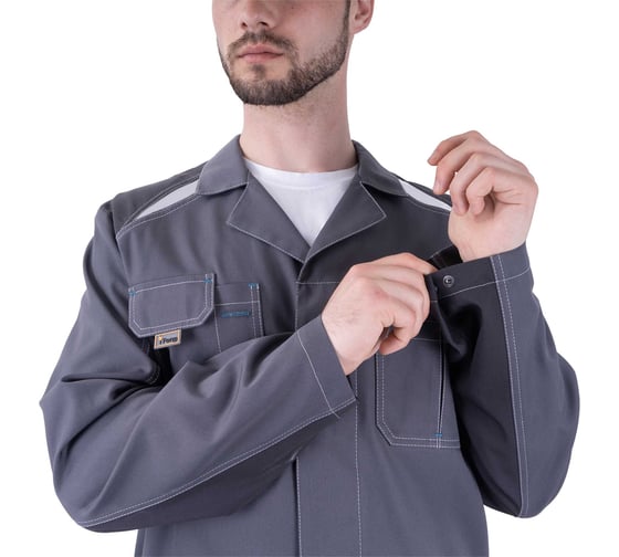 Халат Iform ТУРБО SAFETY летний, серый-т.серый (104-108, 194-200), шт, Хал 556/104/194
