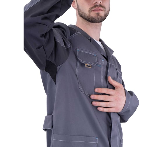 Халат Iform ТУРБО SAFETY летний, серый-т.серый (104-108, 194-200), шт, Хал 556/104/194