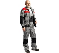 Костюм Ф Ф П Феникс серый/красный, 100% хлопок, р. 88-92, рост 158-164 010-160/020-62