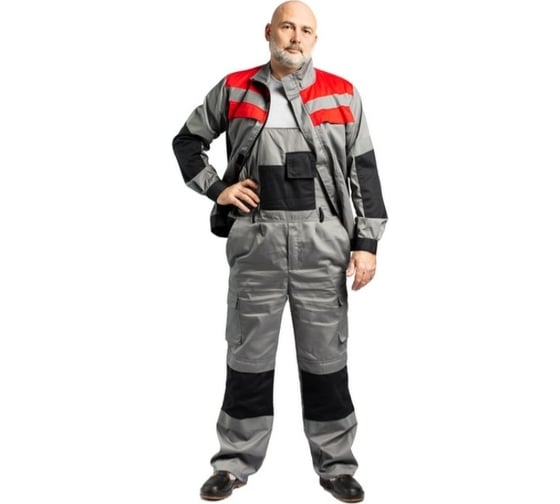 Костюм Ф Ф П Феникс серый/красный, р. 88-92, рост 182-188 010-160/020-62-20 1