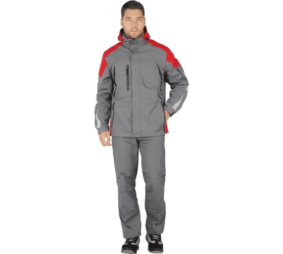 Куртка-штормовка Iform РЕСПЕКТ, серый-красный (104-108, 194-200), шт, Кур 704/104/194 1