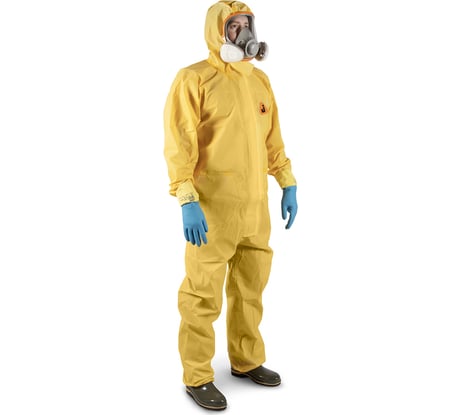Комбинезон хим.защиты Jeta Safety (3, 4 тип), плотн. 82 г/м2, размер 4XL/58-60, JPC-800-4XL