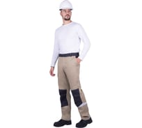 Брюки iForm ТУРБО SAFETY летние, бежевый-т.серый (120-124, 194-200), шт, Брю 405/120/194