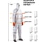 Малярный многоразовый комбинезон Jeta Safety, размер M/48-50, JPC75-BL-M 11