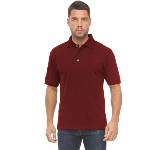 Рубашка ГК Спецобъединение ПОЛО бордо 128 (7XL), 182-188 Бел 543.02/128/182 1