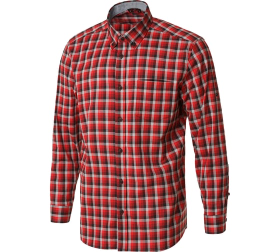 Рубашка СОЮЗСПЕЦОДЕЖДА БРИСТОНБАР БАРИСТА (BristonBar BARISTA) мужская красно-серая, клетка, 4XL (58) 2000000251967 1