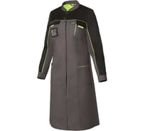 Халат СОЮЗСПЕЦОДЕЖДА КЛИНПЛЕКС ТЕХНОЛОГ женский черный/графит, 64-66/170-176 2000000234731