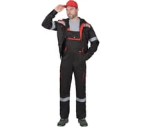 Костюм СИРИУС ТИТАН: куртка кор., п/комб. черный с красным с СОП р. 104-108/182-188 66701