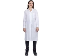 Халат рабочий ГК Спецобъединение БЯЗЬ летний, белый, женский (ГОСТ) (112-116, 182-188) Хал 002/112/182