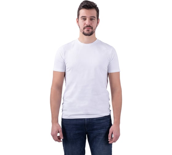 Футболка с лайкрой ГК Спецобъединение мужская, белая, 88 XS Бел 551.01/88 1