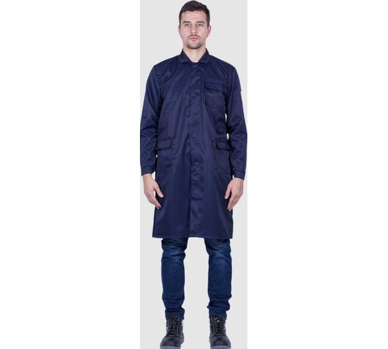 Халат кислотостойкий ГК Спецобъединение т/синий (80-84, 158-164) Хал 008/80/158 1