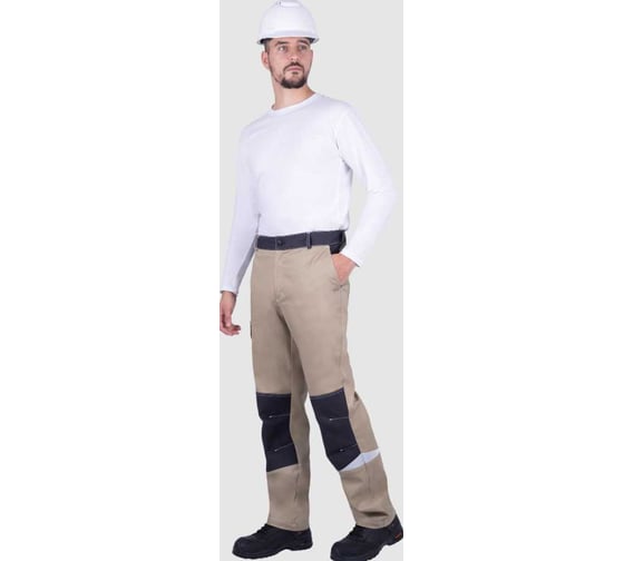 Брюки Iform ТУРБО SAFETY летние, бежевый-т.серый (96-100, 194-200) Брю 405/96/194 1