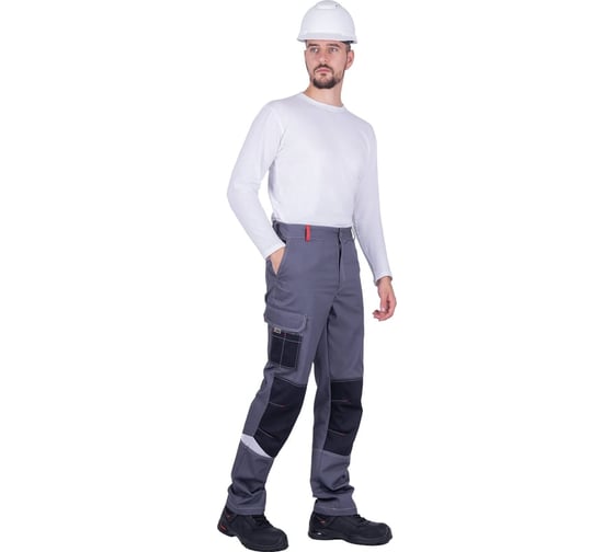 Брюки Iform ТУРБО SAFETY летние, серый-черный-красный (160-164, 182-188), Брю 401/160/182 1
