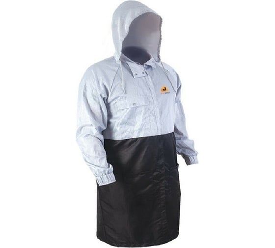 Защитный антистатичный халат Jeta Safety Carbo-Lab 98 полиэфир, 2 карбон, размер M JPR275-M