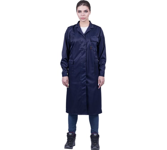 Халат кислотостойкий ГК Спецобъединение т/синий, женский (144-148, 158-164), шт, Хал 009/144/158 1