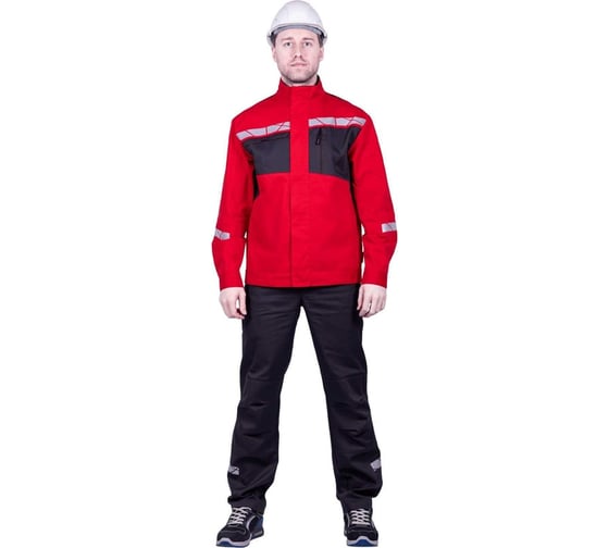 Куртка ГК Спецобъединение СТРОНГ летняя, красный-серый (128-132, 194-200) Кур 1608/128/194 1