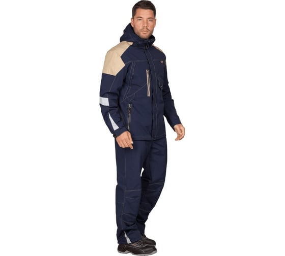 Куртка-штормовка Iform РЕСПЕКТ, синий-бежевый (120-124, 194-200) Кур 907/120/194 1