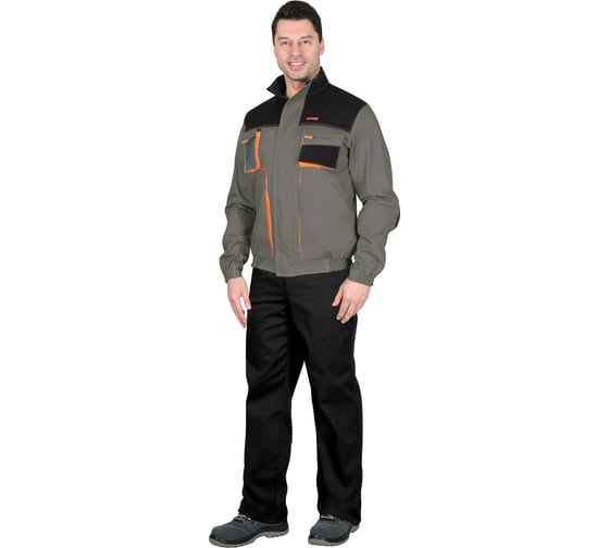 Куртка СИРИУС МАНХЕТТЕН короткая, оливковая с оранжевым и черным, р 120-124/182-188 112449 1