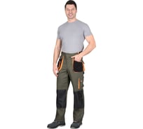 Брюки СИРИУС МАНХЕТТЕН оливковый с оранжевым и черным р. 104-108/170-176 112422