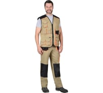 Жилет СИРИУС МАНХЕТТЕН  песочный с оранжевым и черным р. 96-100 107019