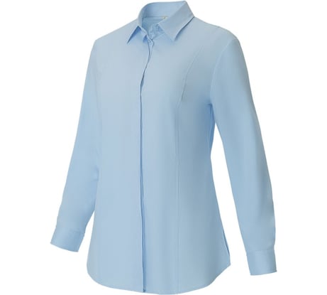 Рубашка СОЮЗСПЕЦОДЕЖДА КОТПРОФИ КЛАССИК (KOTPROFI CLASSIC) женская sky blue (голубая) удлиненная, 62 (8XL) 2000873821625