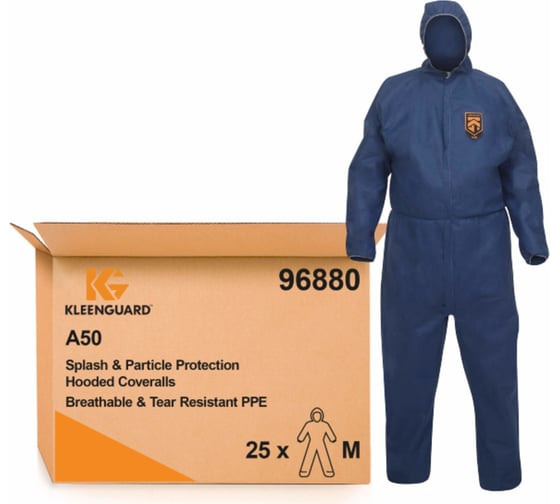 Воздухопроницаемый комбинезон Kimberly-Clark KleenGuard A50 синий, размер М 96880 1