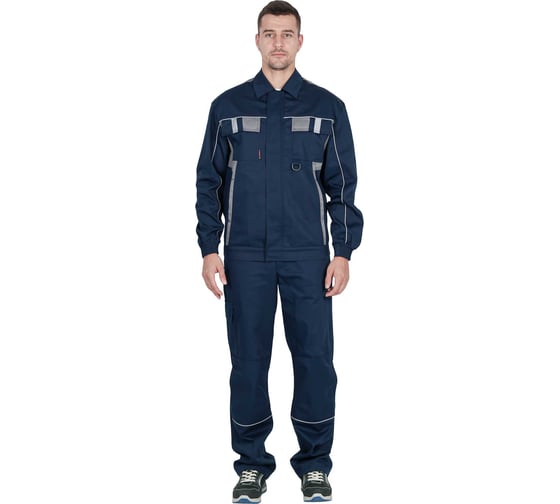 Костюм ГК Спецобъединение КОНФОРМ летний, т/синий-серый (Куртка+брюки) (96-100, 158-164), компл, Кос 588/96/158 1