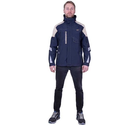 Куртка-штормовка Iform РЕСПЕКТ синий-бежевый (112-116, 158-164), шт, Кур 907/112/158 1