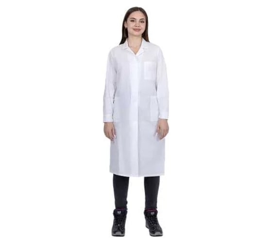 Халат рабочий ГК Спецобъединение БЯЗЬ летний, белый, женский (ГОСТ) (144-148, 158-164), шт, Хал 002/144/158 1