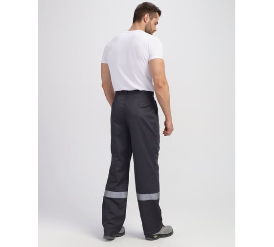 Костюм Факел 87489263 Лигор-1 Премиум СОП (тк.Смесовая,240) брюки, т.серый/красный 87489263.014 1