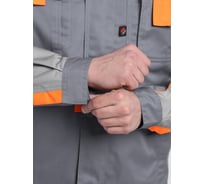 Костюм Факел 87490705 Драга-2 (тк.Смесовая МВО,240) п/к, серый/св.серый/оранжевый 87490705.026