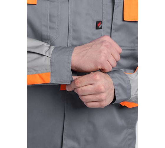 Костюм Факел 87490705 Драга-2 (тк.Смесовая МВО,240) п/к, серый/св.серый/оранжевый 87490705.026 1