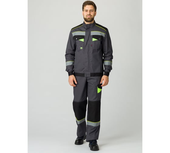 Костюм Факел Ховард, темно-серый/черный/лимонный, р.56-58, рост 182-188 87468195.008 1