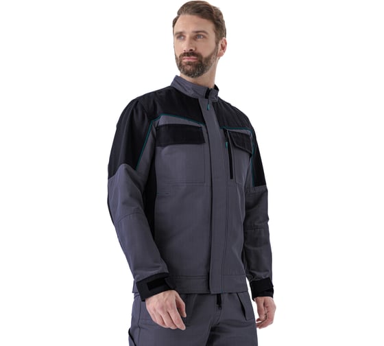 Костюм URSUS НОВАТОР куртка/полукомбинезон, 56-58, 170-176 КОС963-Т.СЕРЫЙ/ЧЁРНЫЙ/56-58, 170-176 1