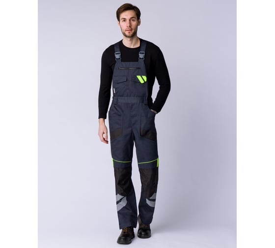 Мужской полукомбинезон Факел PROFLINE SPECIALIST темно-серый, р. 56-58, рост 182-188 87477033.009 1