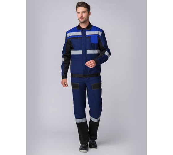 Костюм Факел Виват-2 Премиум, темно-синий/черный/васильковый, р.64-66, рост 170-176 87474870.011 1