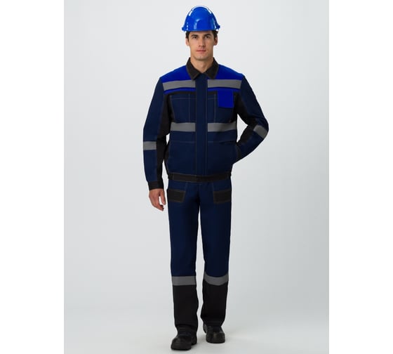 Костюм Факел Виват-1 Премиум, темно-синий/черный/васильковый, р.64-66, рост 170-176 87468215.011 1