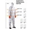 Малярный многоразовый комбинезон Jeta Safety, плотн.55 г/м², размер 56-58/XXXL, JPC75g-XXXL 12