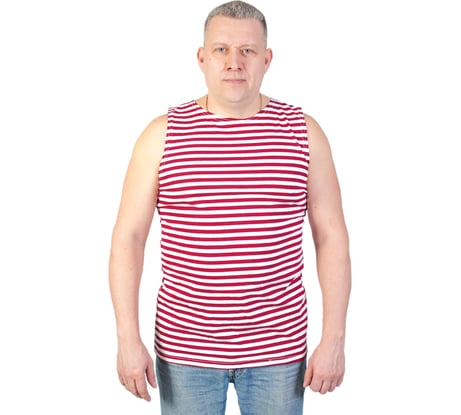 Армейская тельняшка без рукавов, 100% хлопок БЕРТА (краповая полоса) 703к-52-54