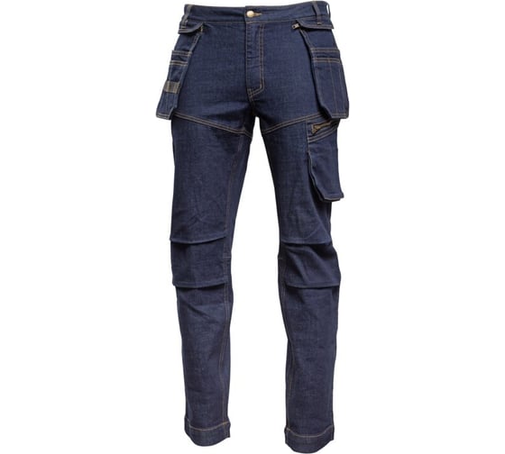 Защитные брюки HOEGERT TECHNIK ESDORF темно-синие S (48) HT5K936-S 1