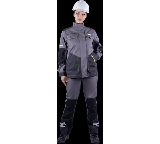 Куртка Iform ЭДВАНС летняя, серый-т.серый-черный, женская, 144-148, 194-200 Кур 689/144/194 1