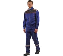 Костюм рабочий FORT Мастер, куртка+полукомбинезон, темно-синий и черный, размер 44-46/182-188 00501465138