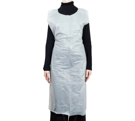 Фартуки полиэтиленовые ELEGREEN КОМПЛЕКТ 50шт, одноразовые, СУПЕР, 81х125, 25мкм, , шк5557 611037 1